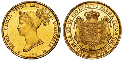 Parma. Maria Luigia D'austria, 1815-1847. 40 Lire 1815.