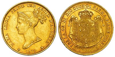 Parma. Maria Luigia D'austria, 1815-1847. 40 Lire 1815.