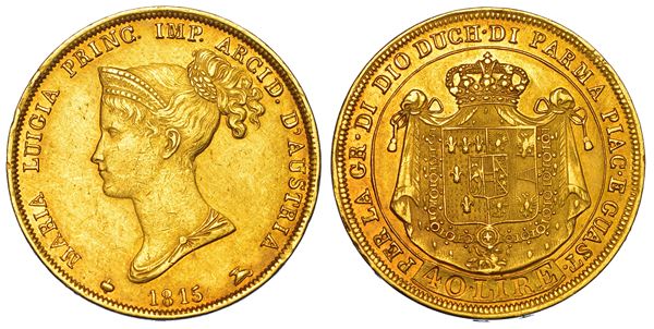 PARMA. MARIA LUIGIA D'AUSTRIA, 1815-1847. 40 Lire 1815.