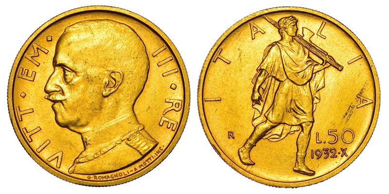 REGNO D'ITALIA. VITTORIO EMANUELE III DI SAVOIA, 1900-1946. 50 Lire 1932/A. X. Littore.  - Asta Numismatica - I - Cambi Casa d'Aste