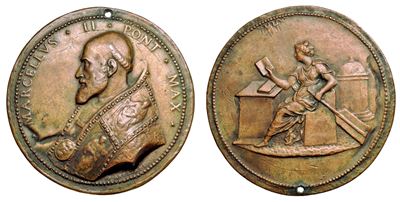 Stato Pontificio. Marcello II (marcello Cervini di Montefano), 9 Aprile - 1 Maggio 1555. Medaglia...