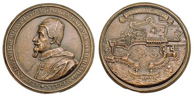 Stato Pontificio. Alessandro VII (fabio Chigi), 1655-1667. Medaglia in Bronzo 1659. Lavori per il...