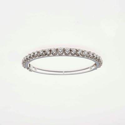Bracciale Rigido con Diamanti Taglio Brillante per Ct 2.60 Circa