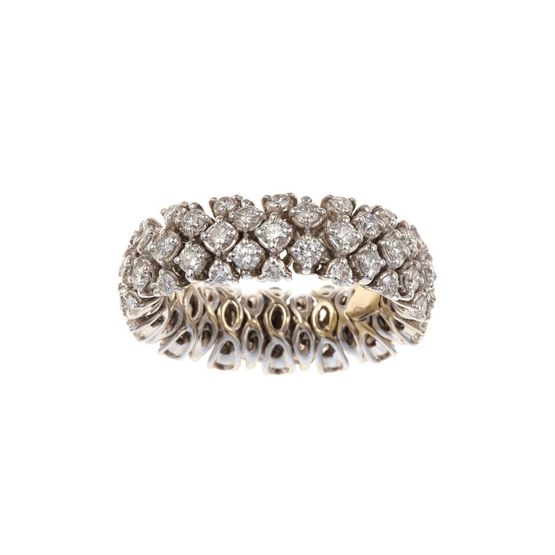 Diamond and gold ring  - Auction Fine Jewellery - Cambi Casa d'Aste