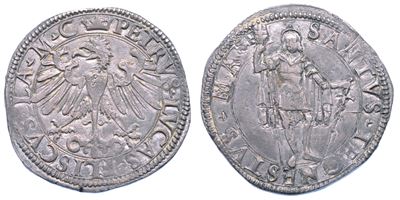 Messerano. Pier Luca Fieschi II, 1528-1548. Testone.