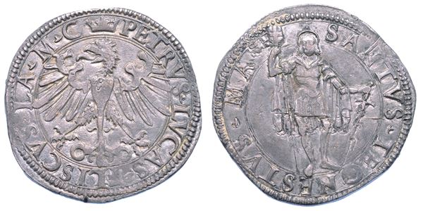 MESSERANO. PIER LUCA FIESCHI II, 1528-1548. Testone.