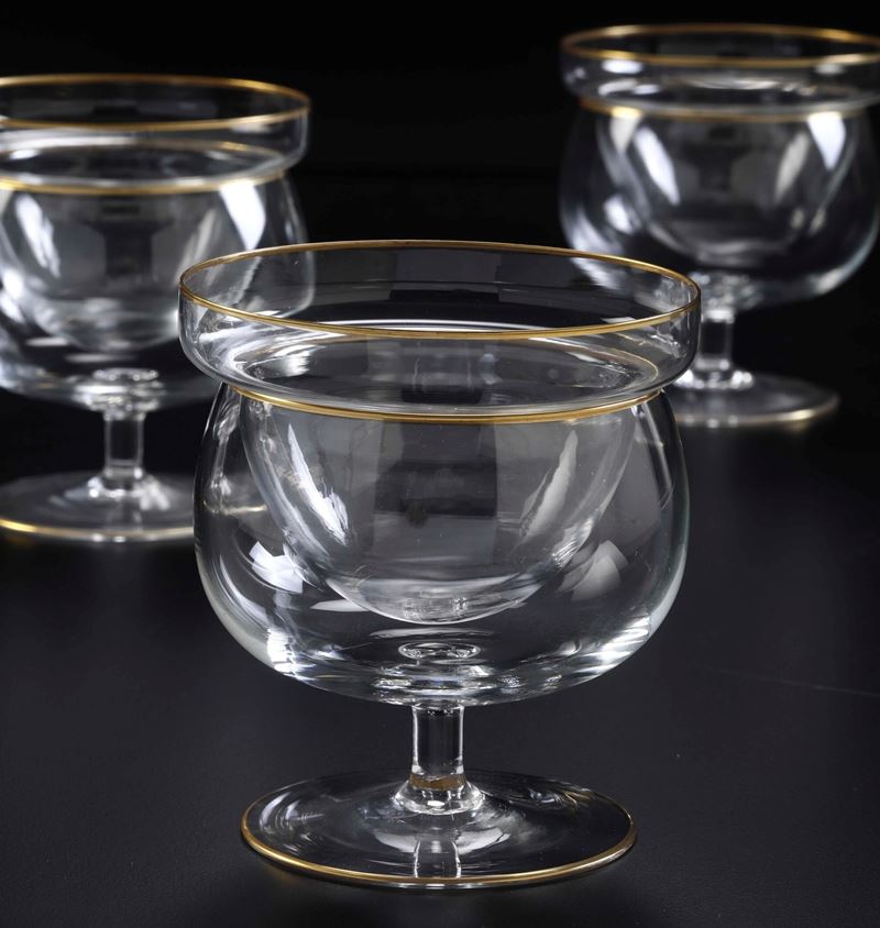Dodici coppe da caviale, XX secolo.   - Auction Tableware and Decor - Cambi Casa d'Aste