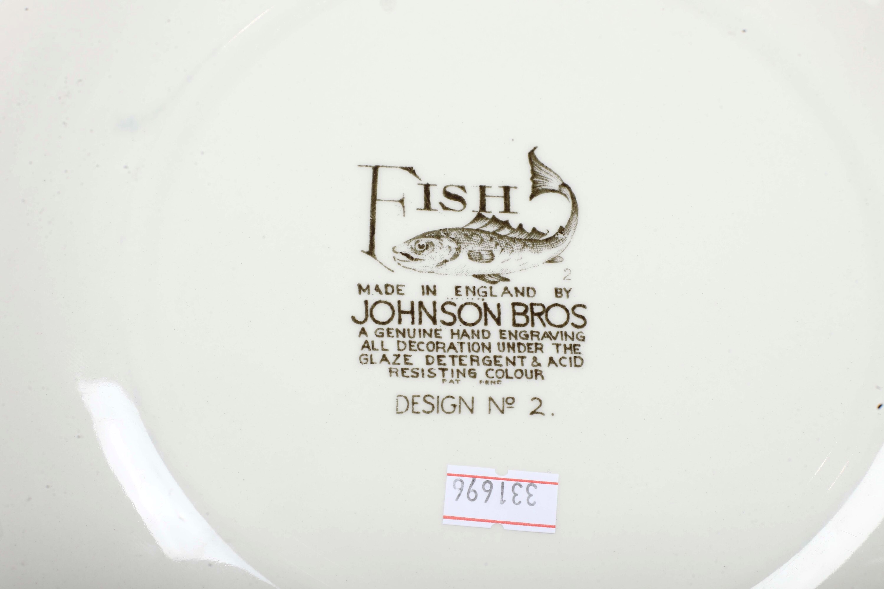 Servizio da Pesce “fish” Inghilterra, Manifattura Johnson Bros, Terzo Quarto del XX Secolo