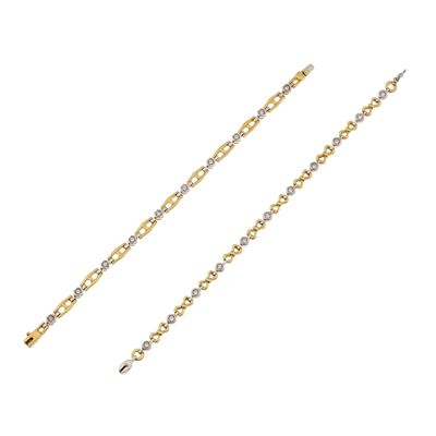 Coppia di Bracciali con Piccoli Diamanti
