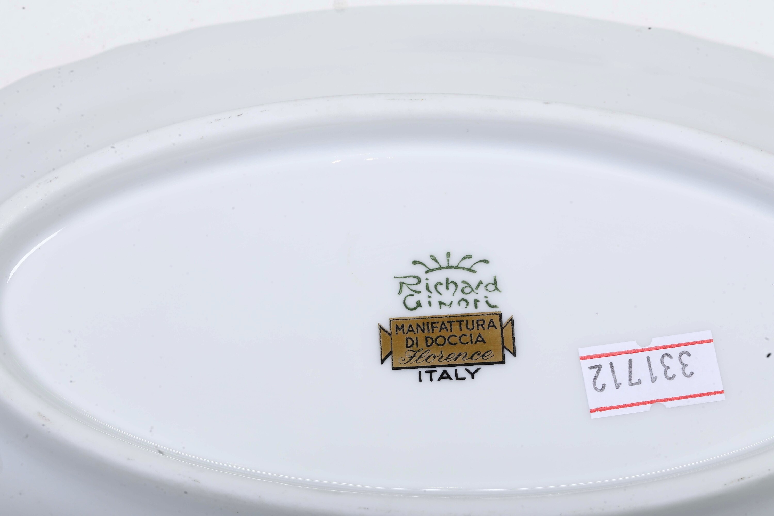 Servizio da Tavola “galli Rossi” Doccia, Manifattura Richard Ginori, Seconda Metà del XX Secolo