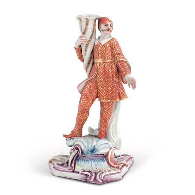 Figurina di Orientaledoccia, Manifattura Ginori, 1760-1780 Circa