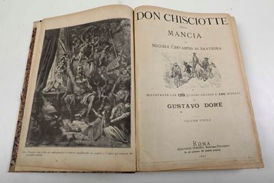 De Cervantes Miguel (1547-1616) / Dorè Gustave (1832-1883) Don Chiscotte della Manciaroma, Edoard...