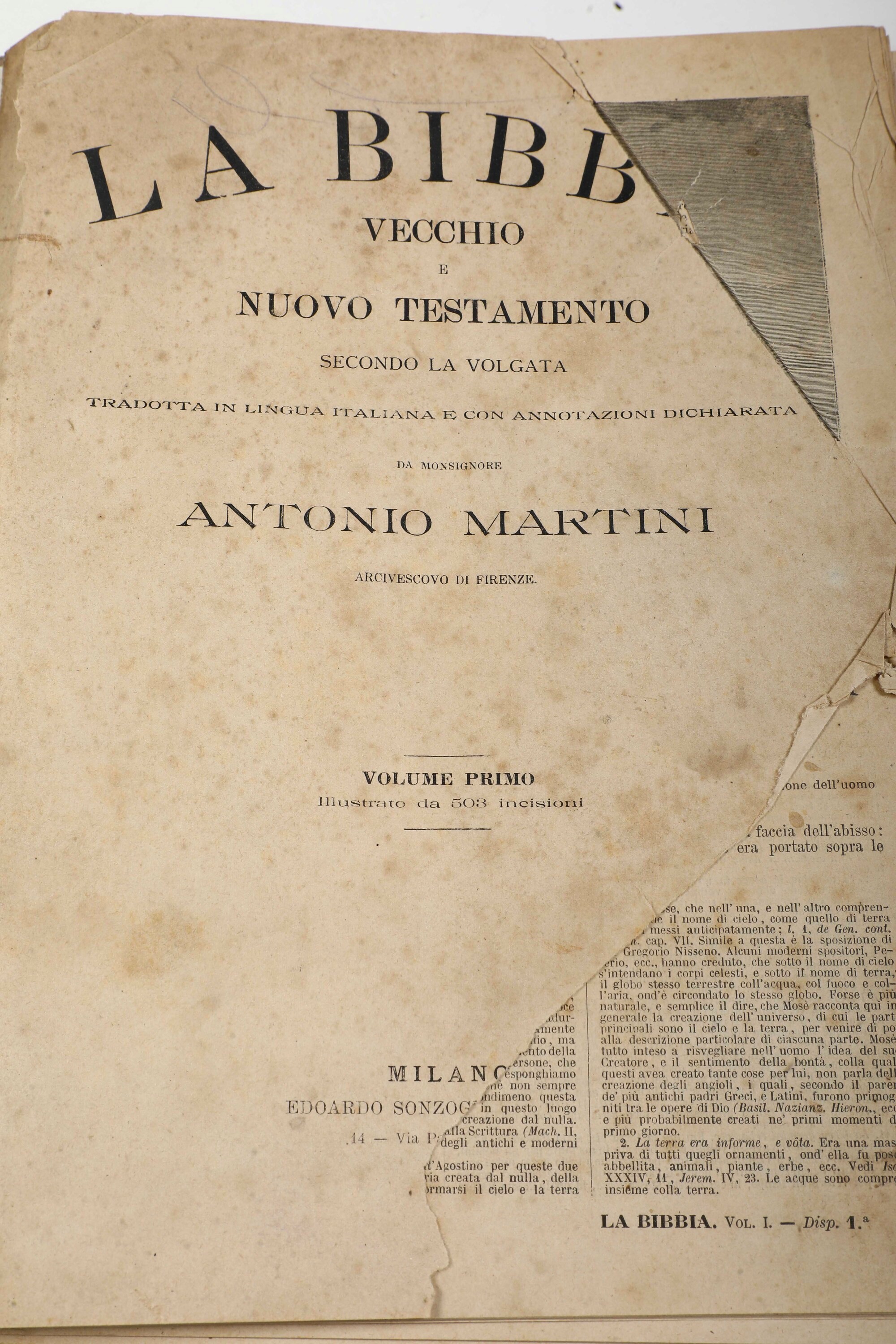 Martini, La Bibbia - Vecchio e Nuovo Testamento secondo la Vulgata