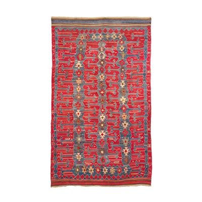 Kilim Caucasico, seconda metà del XIX secolo, cm 200 x 340