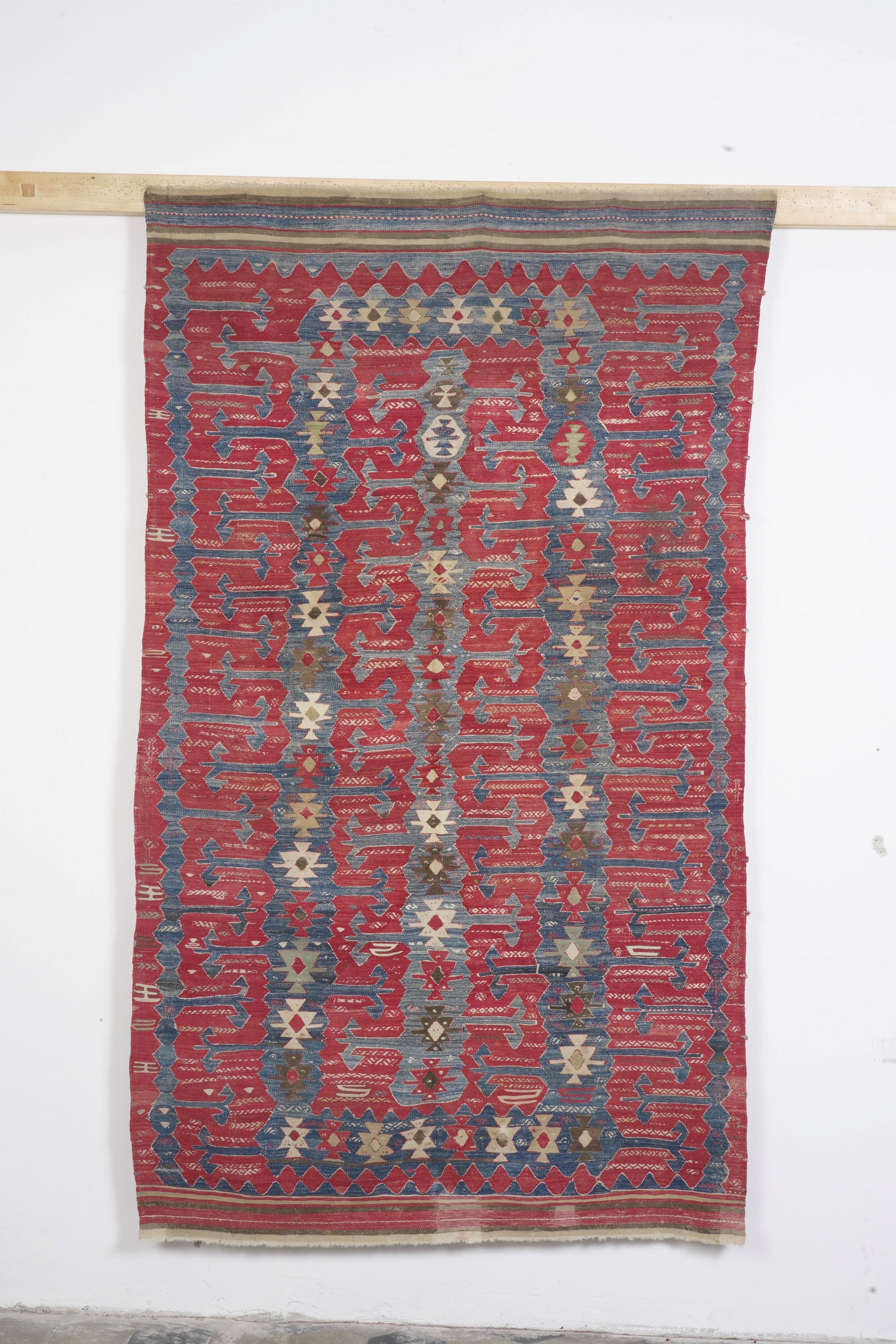 Kilim Caucasico, seconda metà del XIX secolo, cm 200 x 340