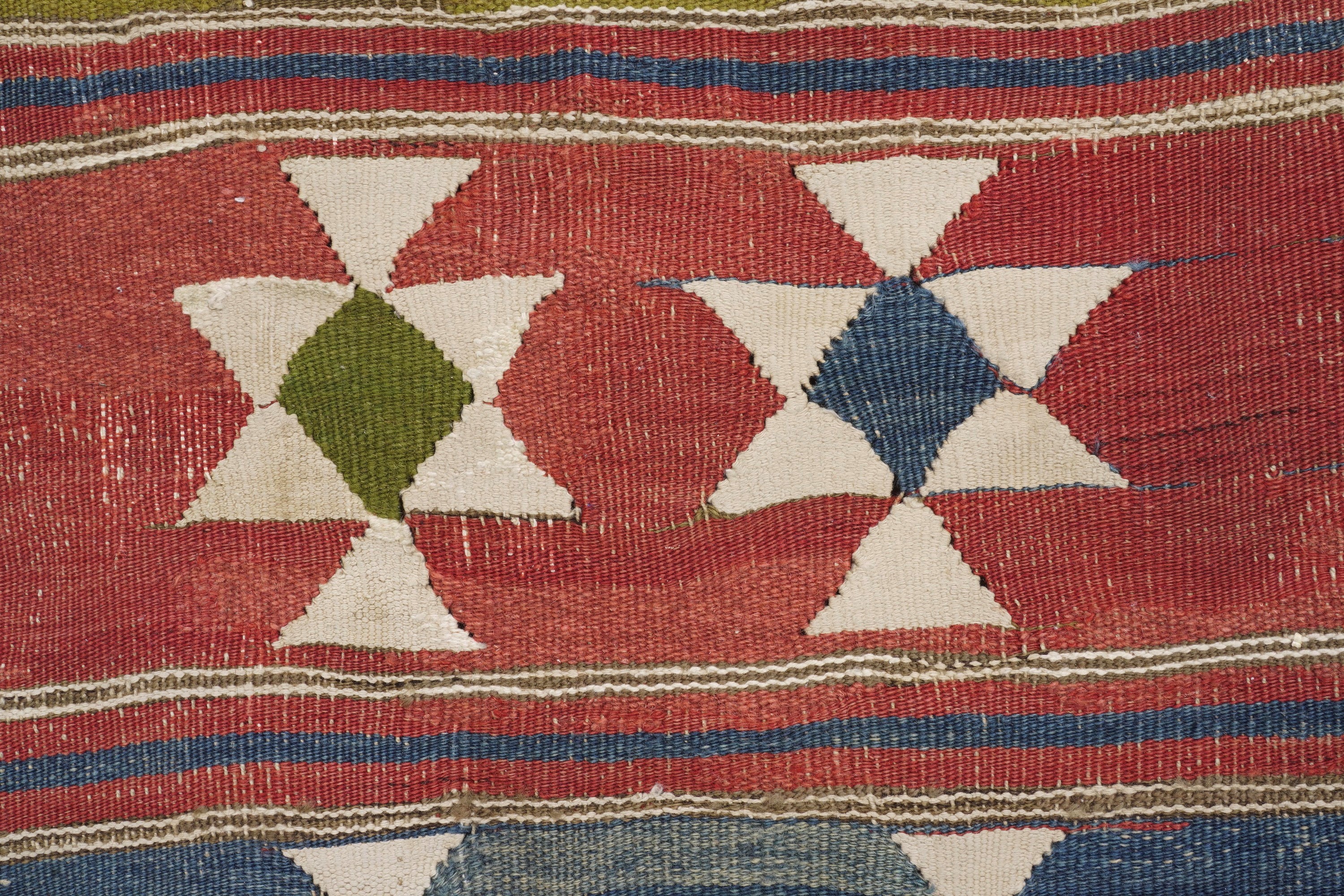 Kilim Anatolia, tessuto della seconda metà del XIX secolo, cm 132x170