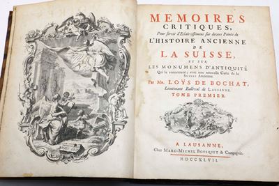 Loys De Bochat Charles Guillaume (1695-1754) Memoires Critiques Pour Servir D’eclaircissiment Sur...