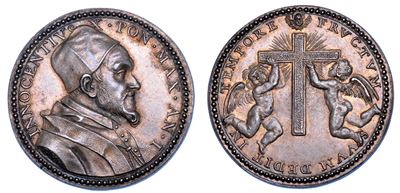Stato Pontificio. Innocenzo X (giovanni Battista Pamphilj), 1644-1655. Medaglia Annuale in Argent...