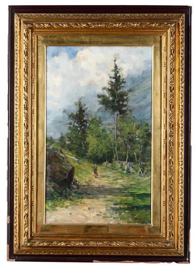 Paesaggio - olio su tela