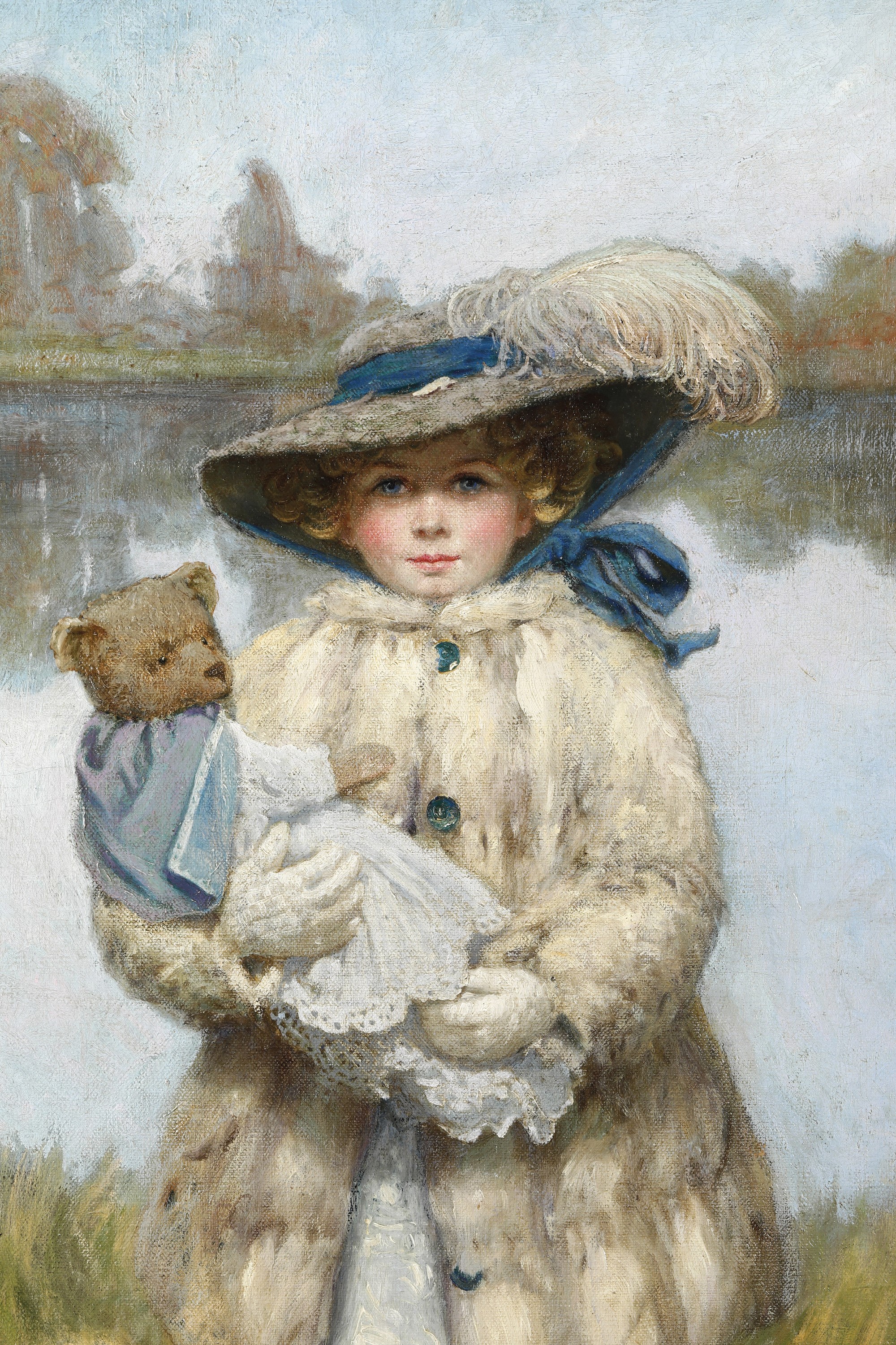Walter John Donne - Bimba con Orsacchiotto