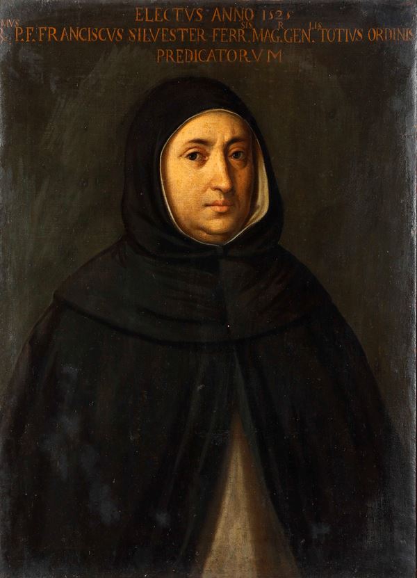 Scuola del XVII secolo Ritratto di Francesco Silvestri (Ferrara 1474-Rennes 1528)