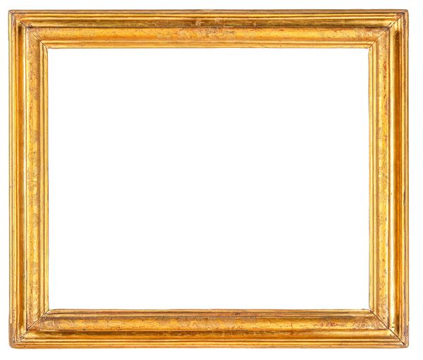 Cornice in legno dorato e bulinato. Italia XVIII secolo