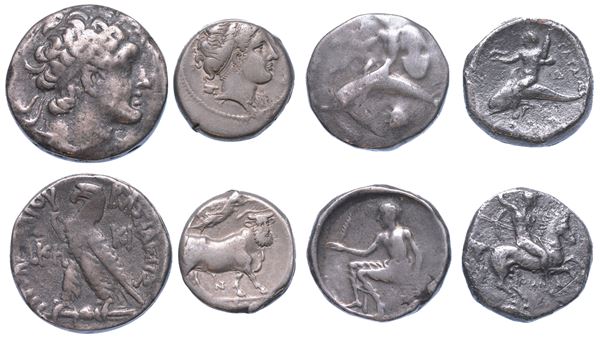 AREA GRECA. Lotto di quattro monete.
