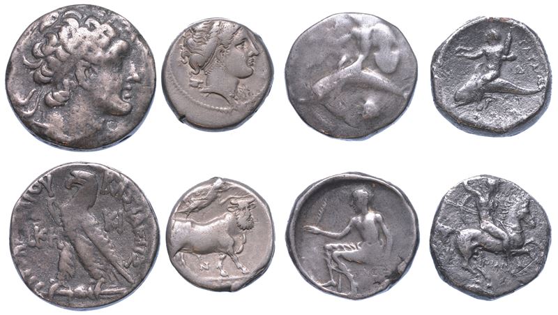 AREA GRECA. Lotto di quattro monete.  - Auction Numismatics - I - Cambi Casa d'Aste