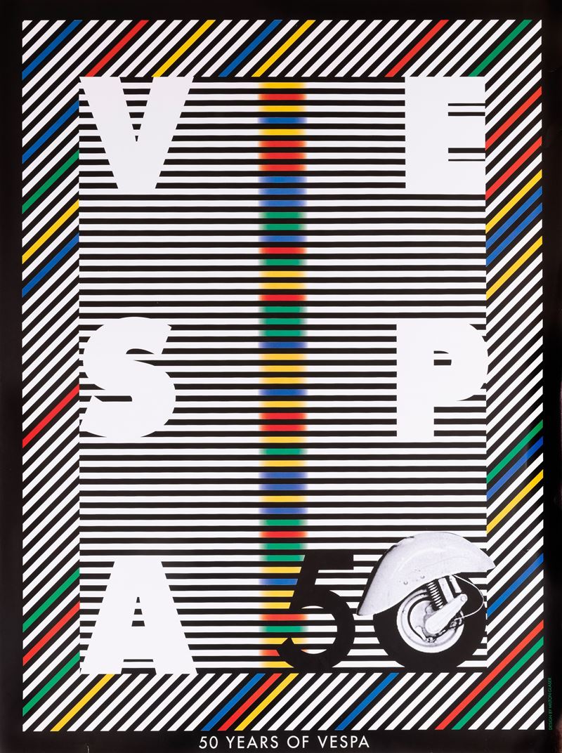 Milton Glaser : 50 years of Vespa  - Asta Manifesti e Collectible - Cambi Casa d'Aste