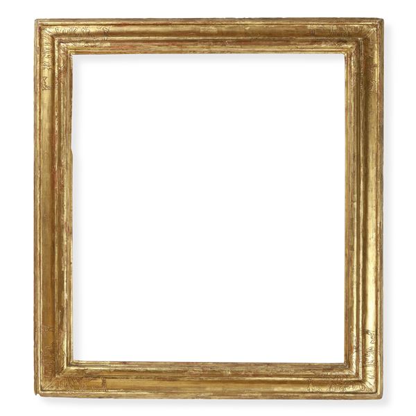 Cornice in legno dorato ed inciso, Marche XVIII secolo