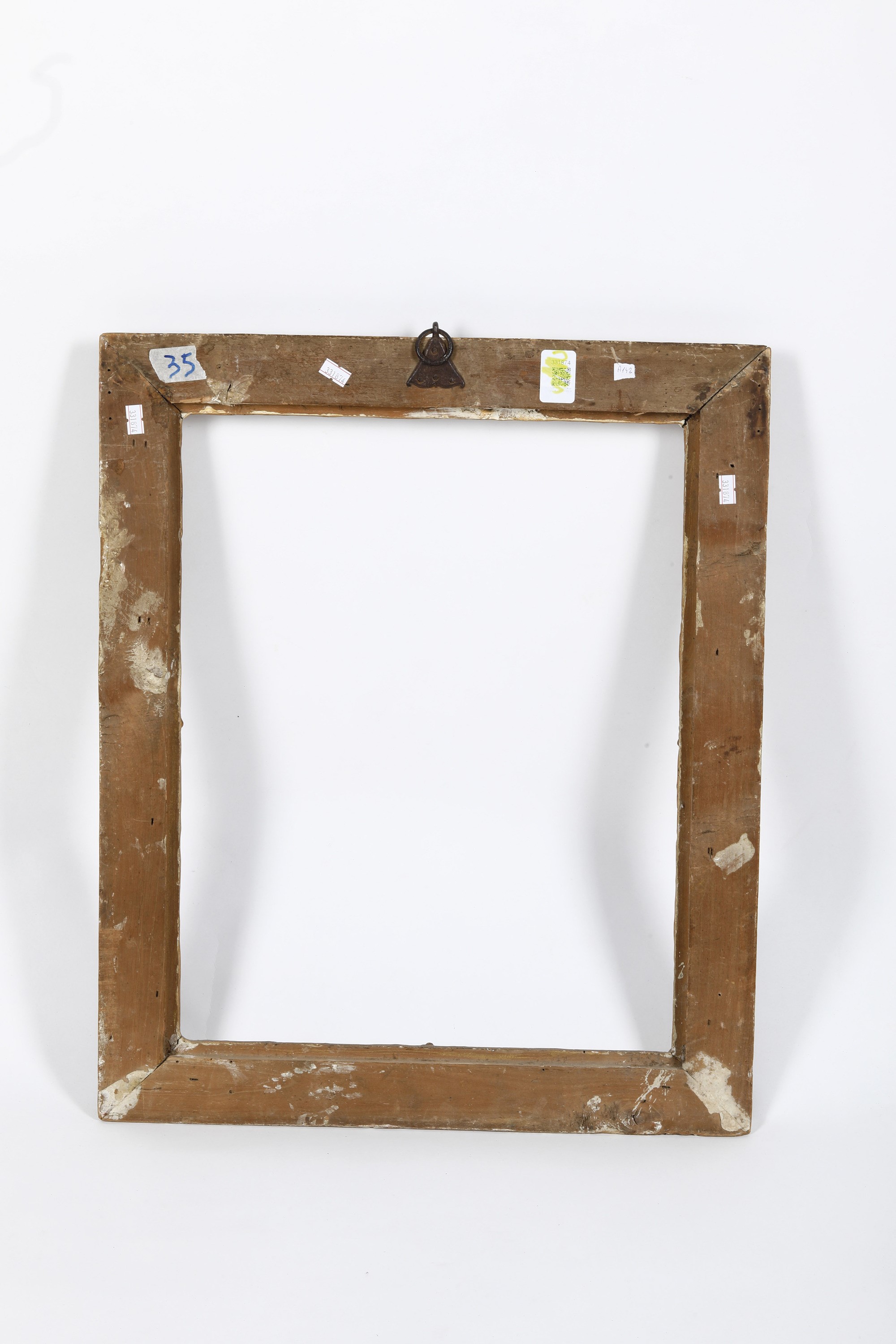 Cornice in Legno Laccato e Dorato con Decori in Pastiglia. XVIII Secolo