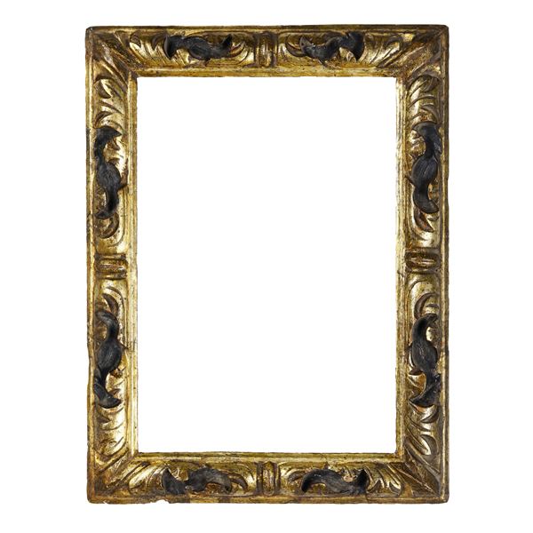 Cornice in legno dipinto e dorato. Veneto XVIII secolo