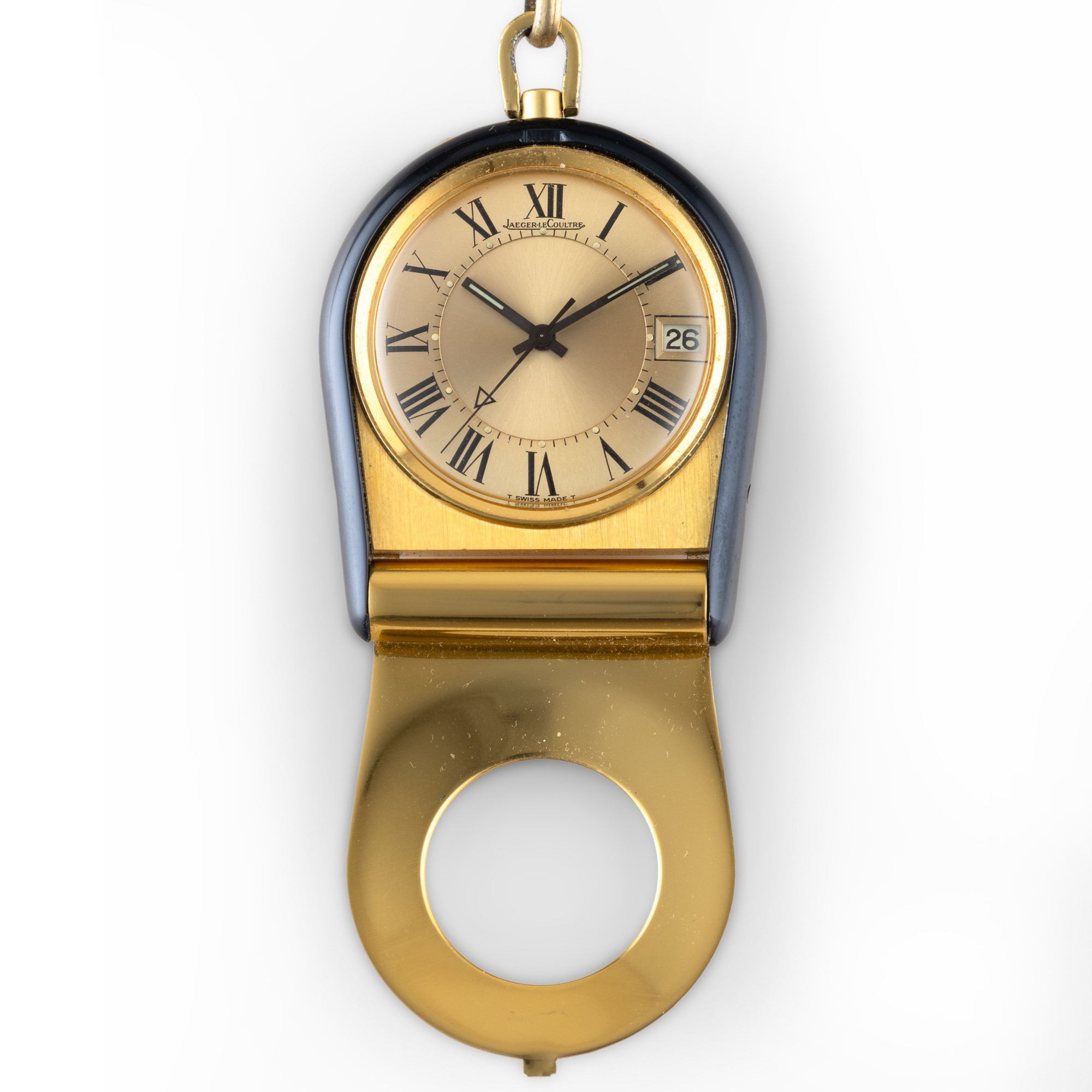 Jaeger-lecoultre - Memovox Ref. 11074-71 in laminato oro con quadrante champagne soleil, carica m...