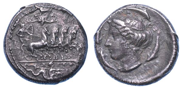 SICILIA - SIRACUSA. SECONDA DEMOCRAZIA, 466-405 A.C. Tetradracma.
