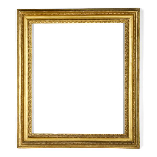 Cornice a tre ordini di intaglio dorato, Roma XVIII secolo