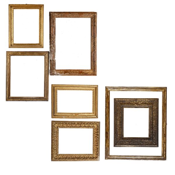 Lotto di sette cornici
