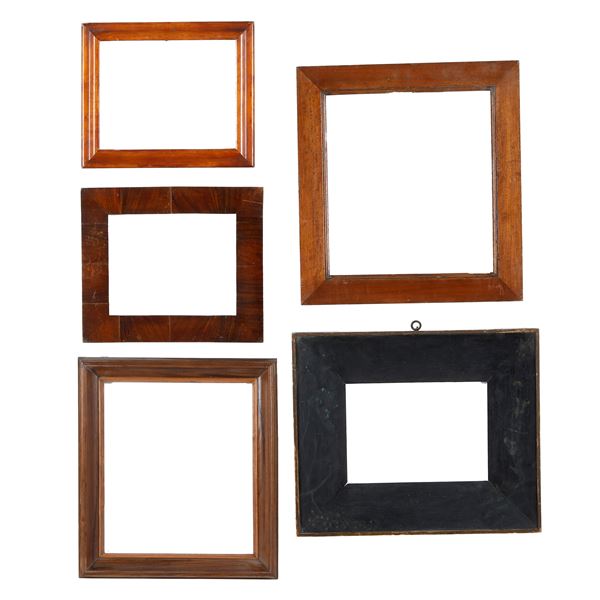 Cinque cornici. XIX secolo