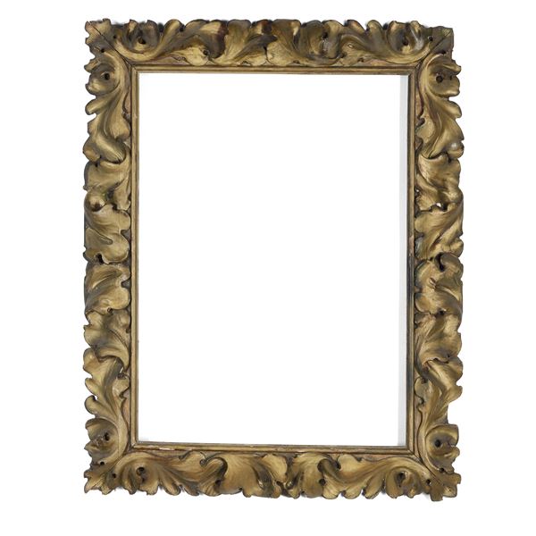 Cornice in stile antico dorata. XX secolo