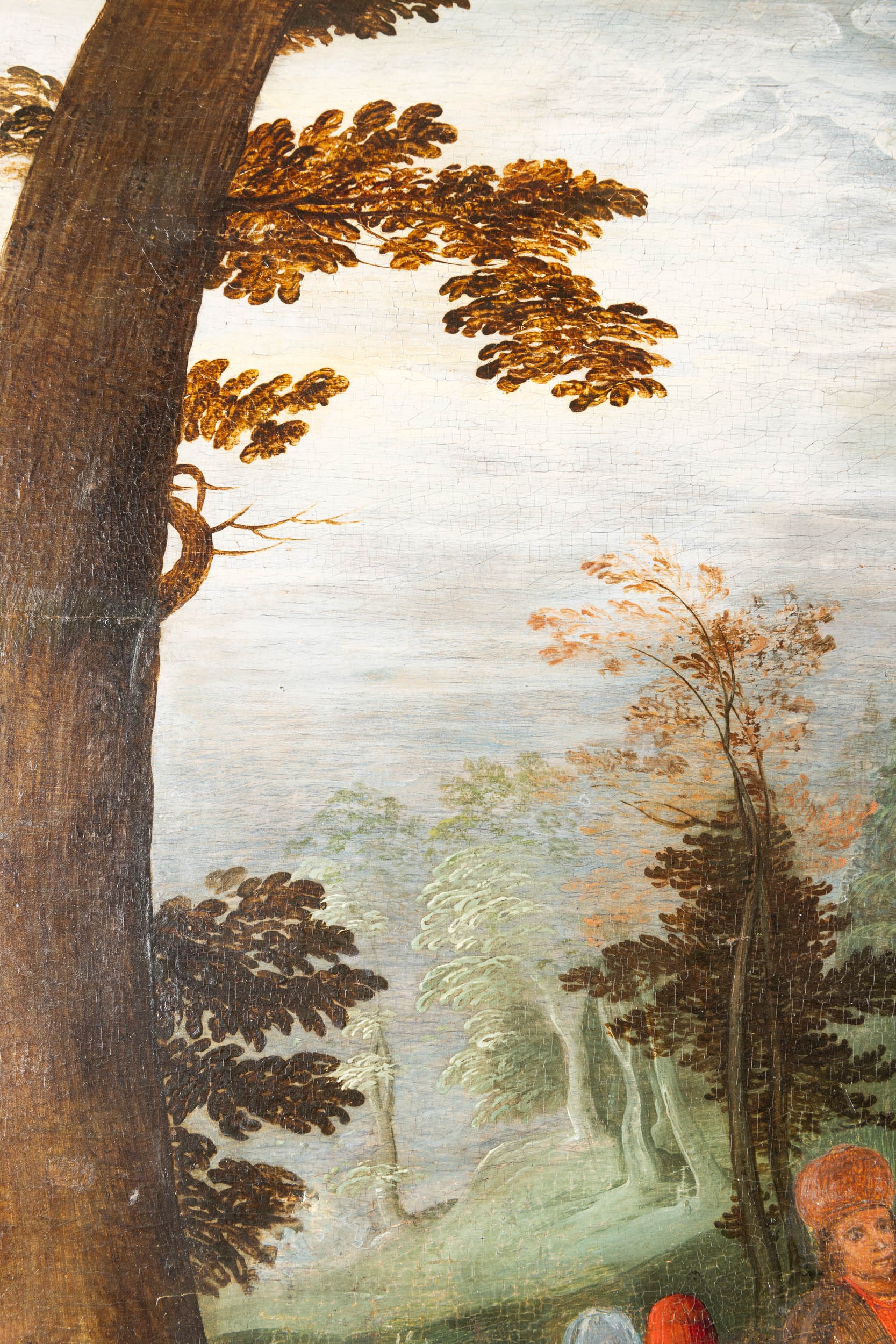 Jan Brueghel il Vecchio - La predica del Battista, olio su tavola