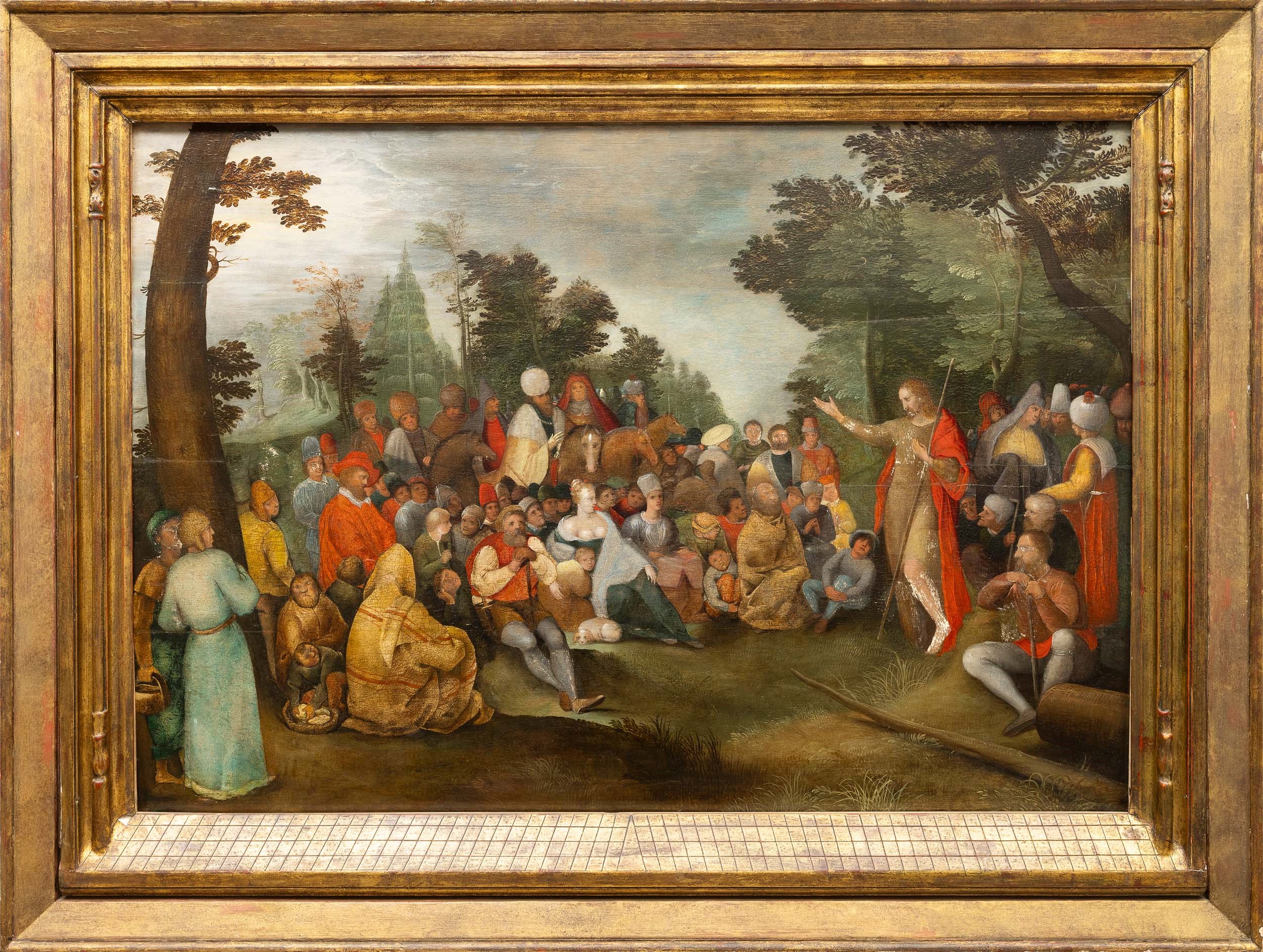 Jan Brueghel il Vecchio - La predica del Battista, olio su tavola