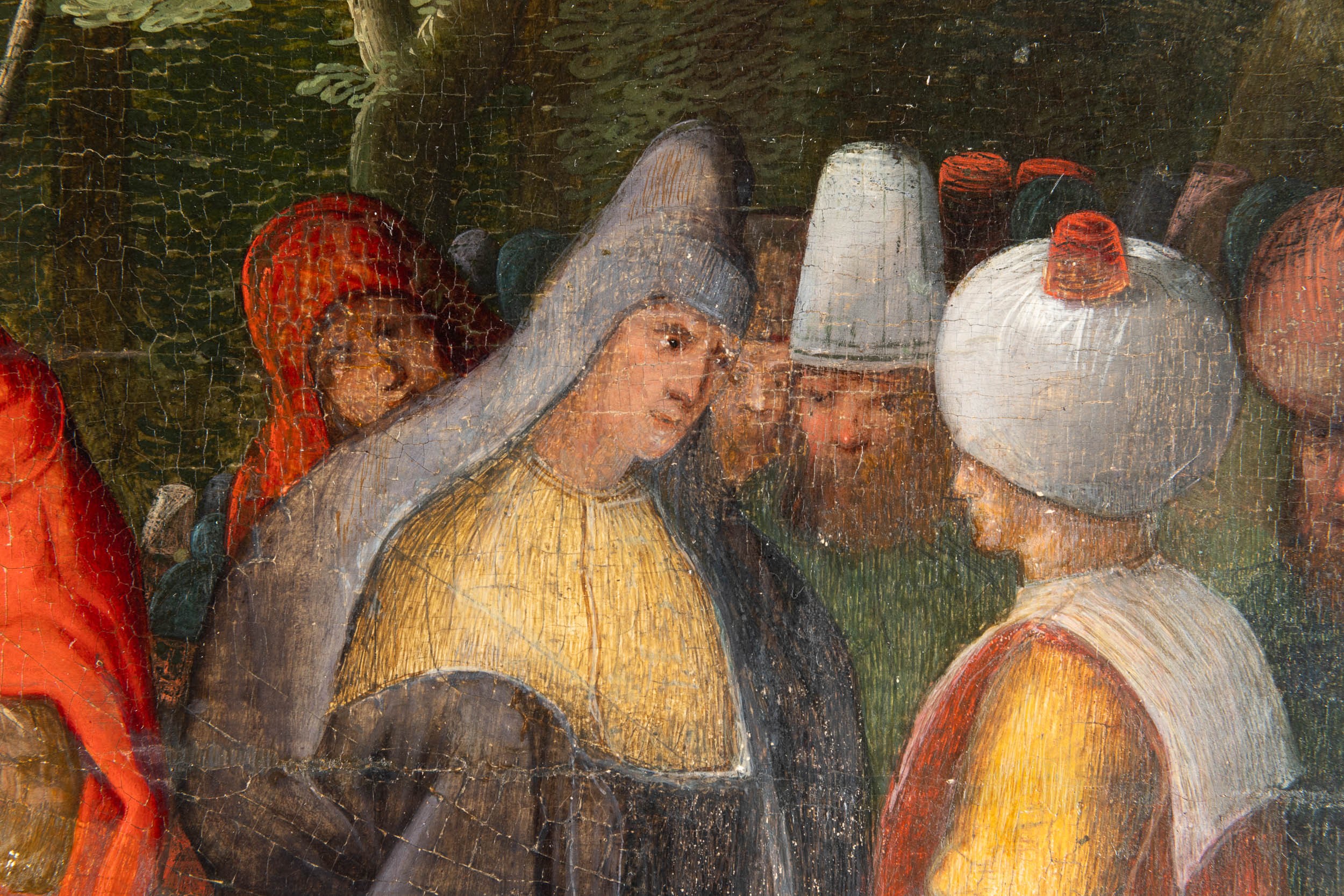 Jan Brueghel il Vecchio - La predica del Battista, olio su tavola