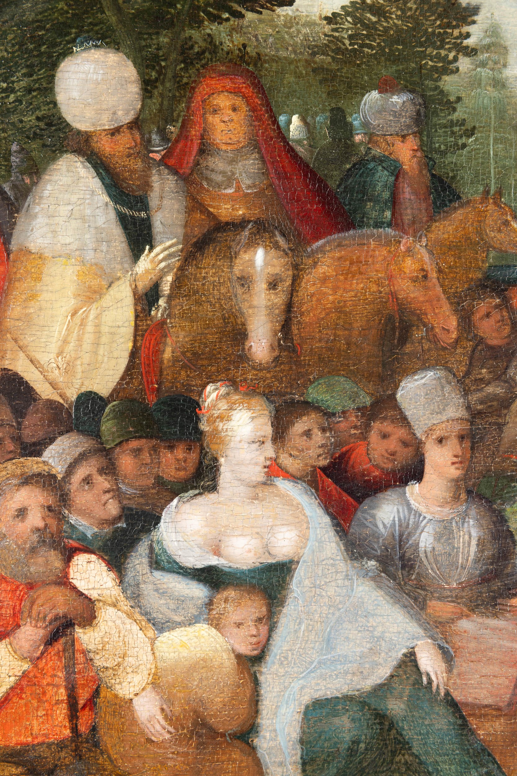 Jan Brueghel il Vecchio - La predica del Battista, olio su tavola