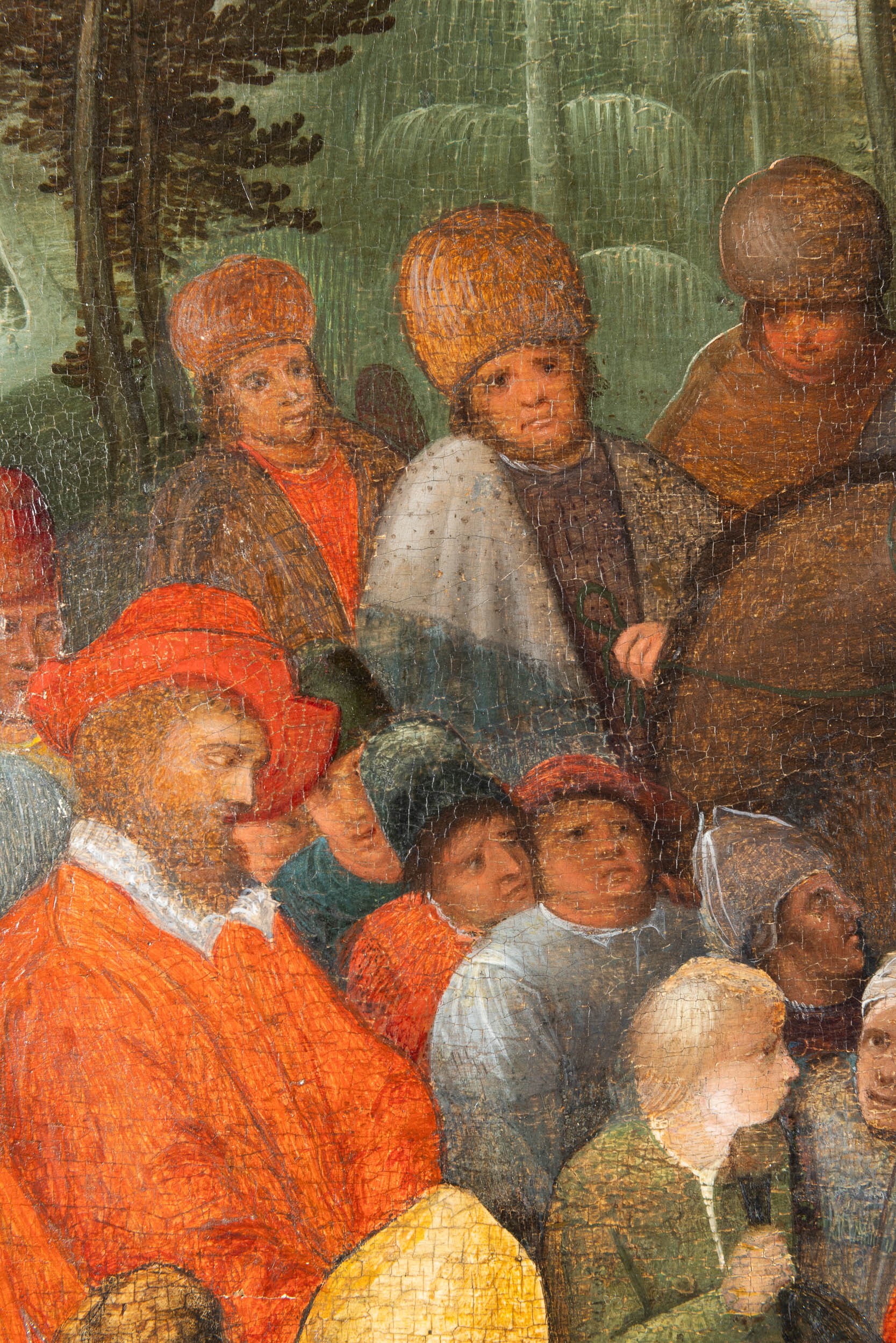 Jan Brueghel il Vecchio - La predica del Battista, olio su tavola