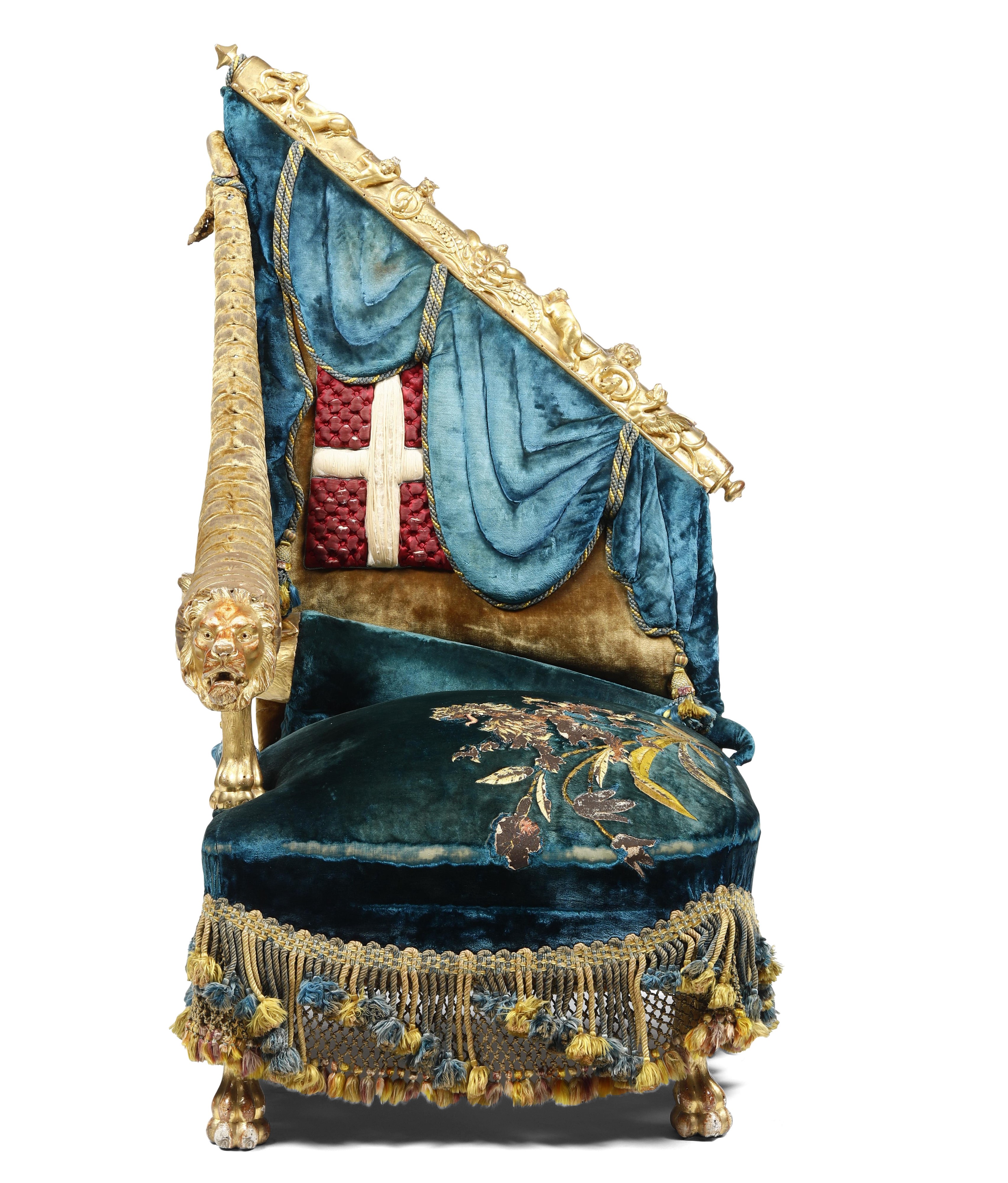 Poltrona da Parata. Roma, 1870 Ca.