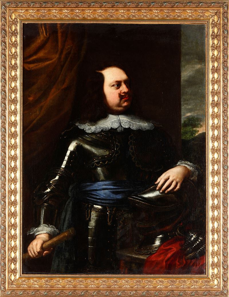 Justus Sustermans : Ritratto di comandante (Mattias de Medici?)  - olio su tela - Asta Fine Art Selection - Cambi Casa d'Aste