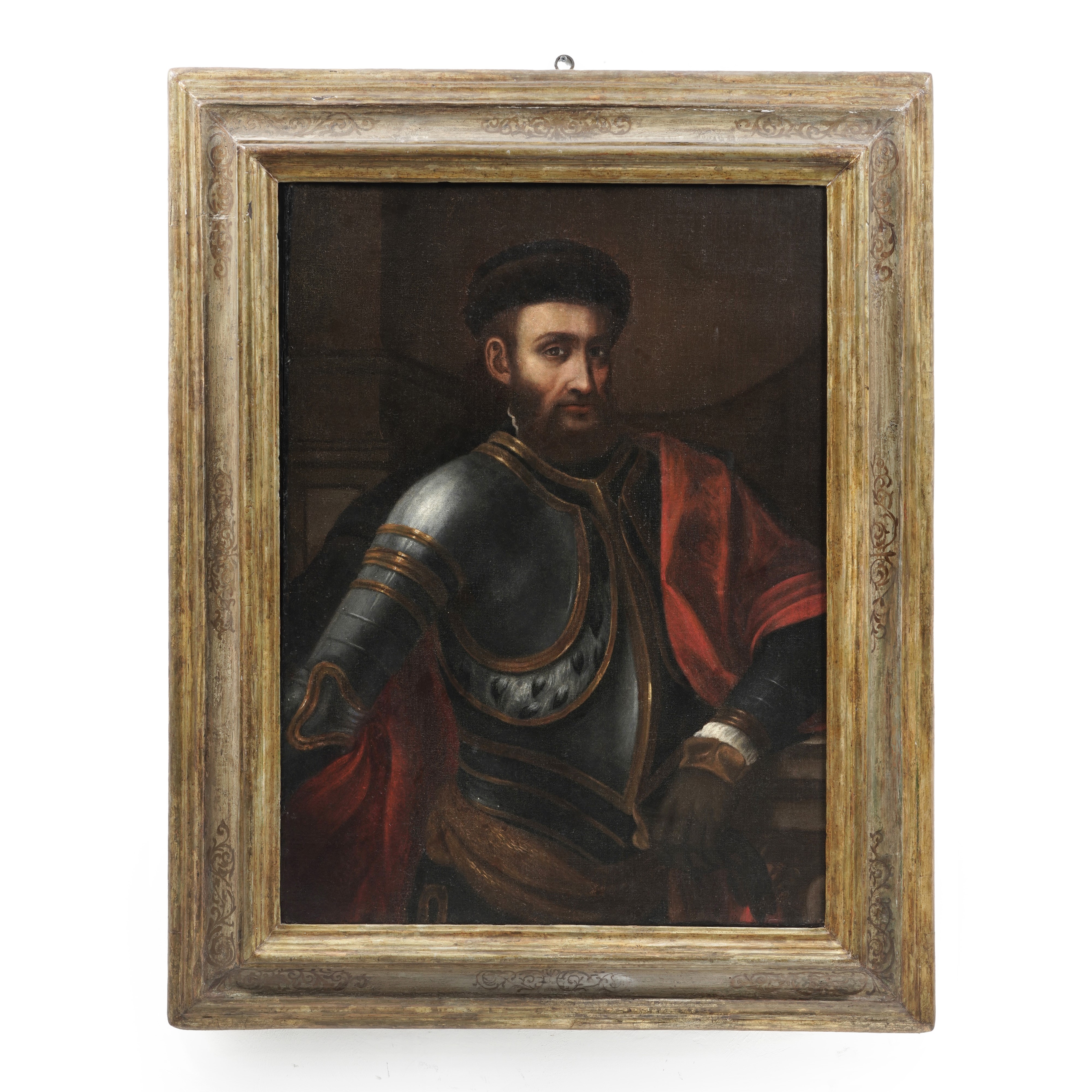 Scuola dell’Italia centrale del XVIII secolo Ritratto di nobiluomo in armatura