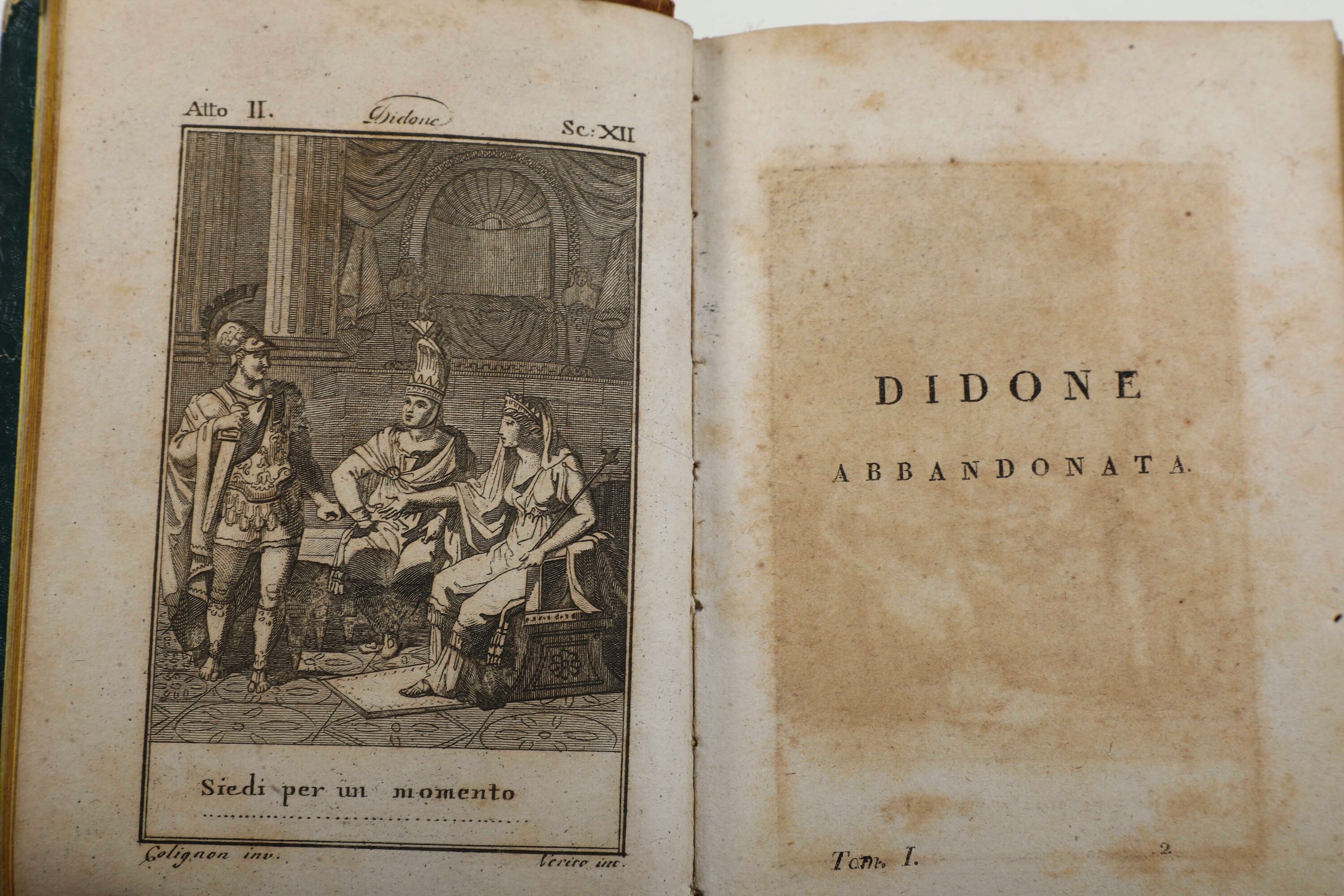 Metastasio, Pietro, Opere, quattordici tomi rilegati in sette volumi, Prato, Vannini, 1823