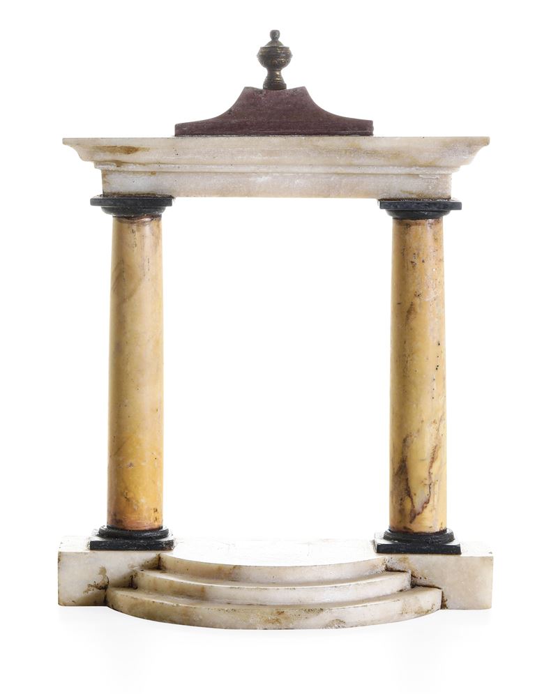 Tempietto in marmi colorati. Italia XIX secolo  - Asta Dimore Italiane - Cambi Casa d'Aste