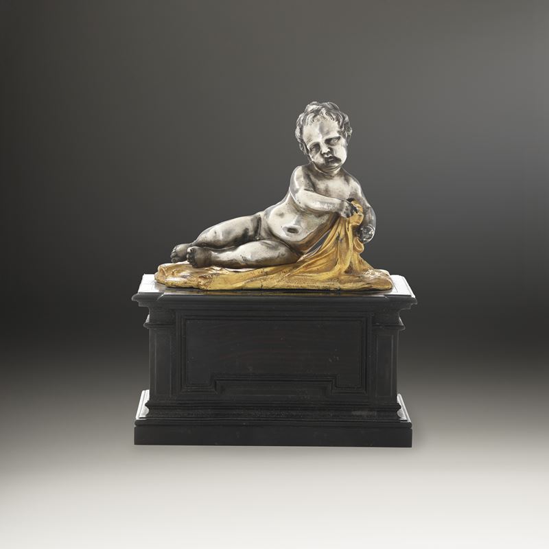 Putto. Oreficeria barocca italiana, Firenze, Botteghe Granducali, XVII-XVIII secolo  - Asta Scultura e Oggetti d'Arte - Cambi Casa d'Aste