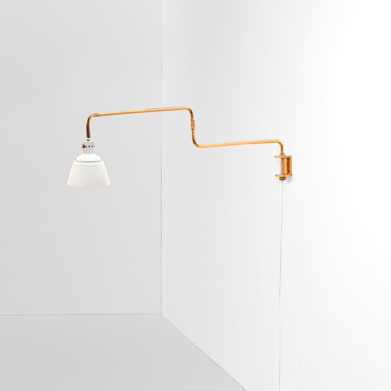 Heinrich-Siegfried Bormann : Lampada estensibile a parete  - Auction Design - Cambi Casa d'Aste